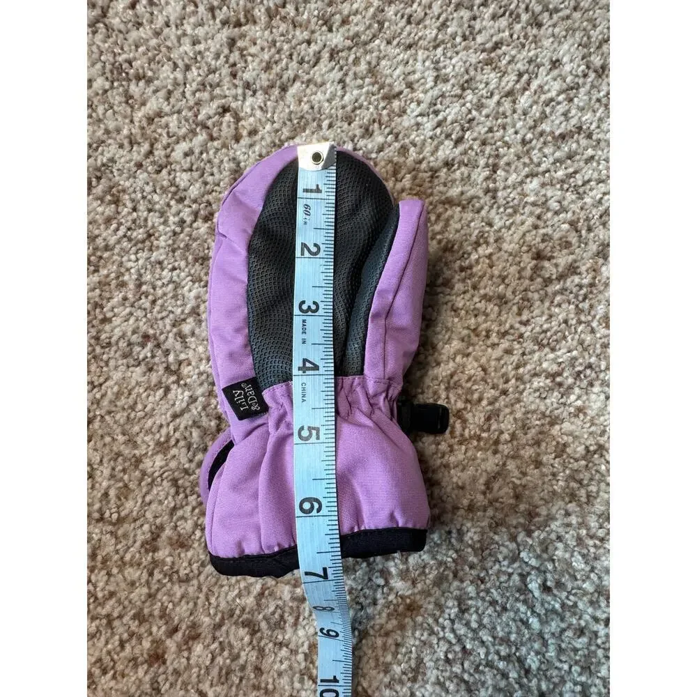 LILY & DAN Girls mittens size 4, Purple;